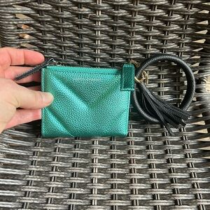 Kurt Geiger leather wallet wristlet
